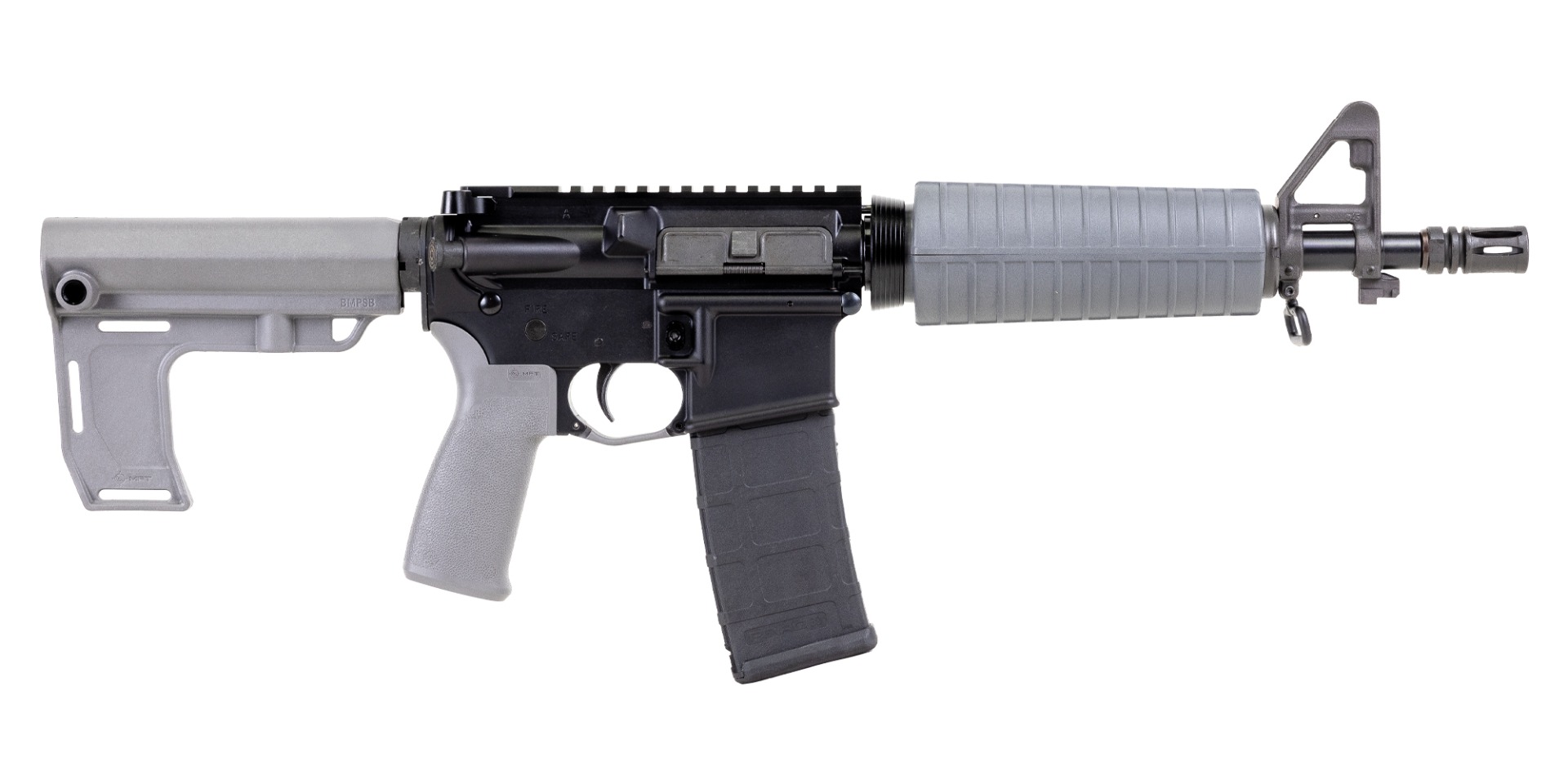 PSA 10.5" AR-15 Pistol 5.56 1/7 Nitride Classic MFT Battlelink, Gray - Palmetto State Armory