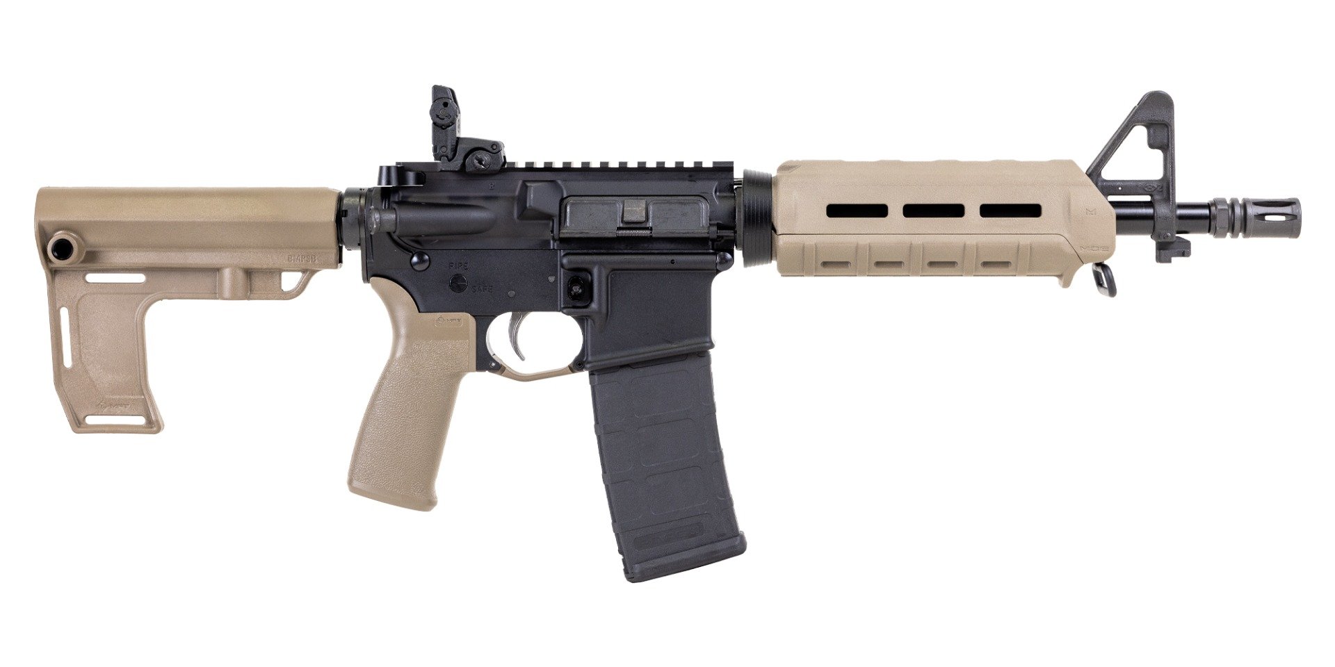 PSA AR-15 Pistol 10.5" CARBN 5.56 Nitride MOE EPT MFT Battlelink, FDE