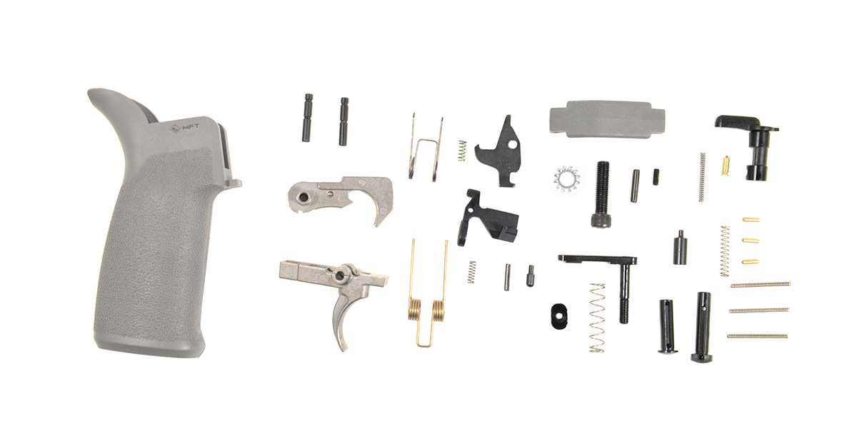 PSA MFT EPT Lower Parts Kit, Gray - Palmetto State Armory