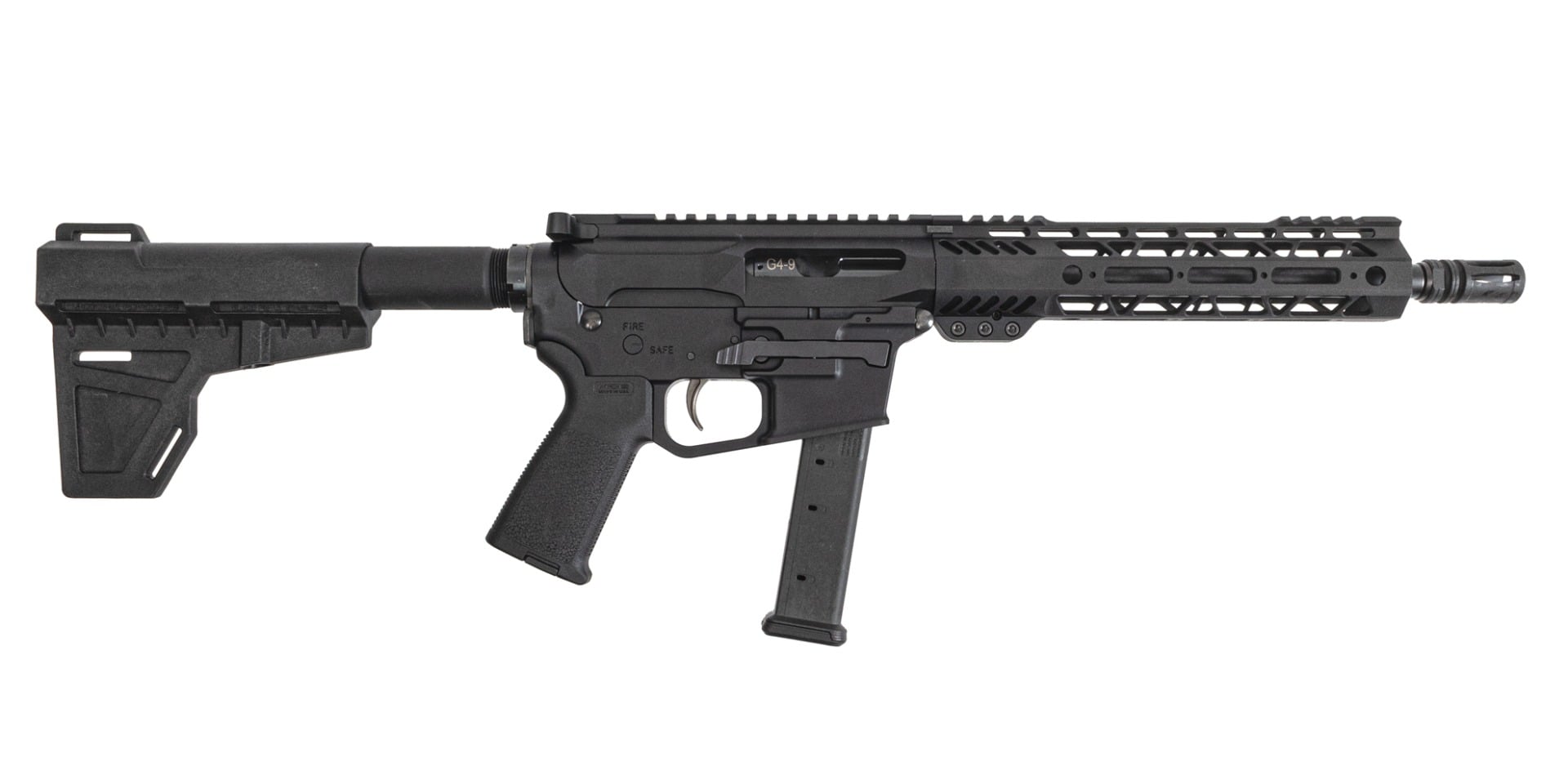 PSA Gen4 10.5" 9mm 1/10 Lightweight M-Lok MOE EPT Shockwave Pistol - Palmetto State Armory