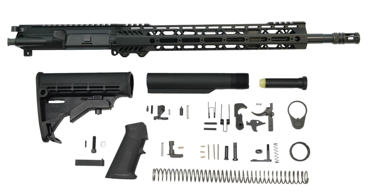 PSA 16" Mid-Length 5.56 NATO 1:7 Phosphate 13.5" Lightweight M-Lok Classic Rifle Kit