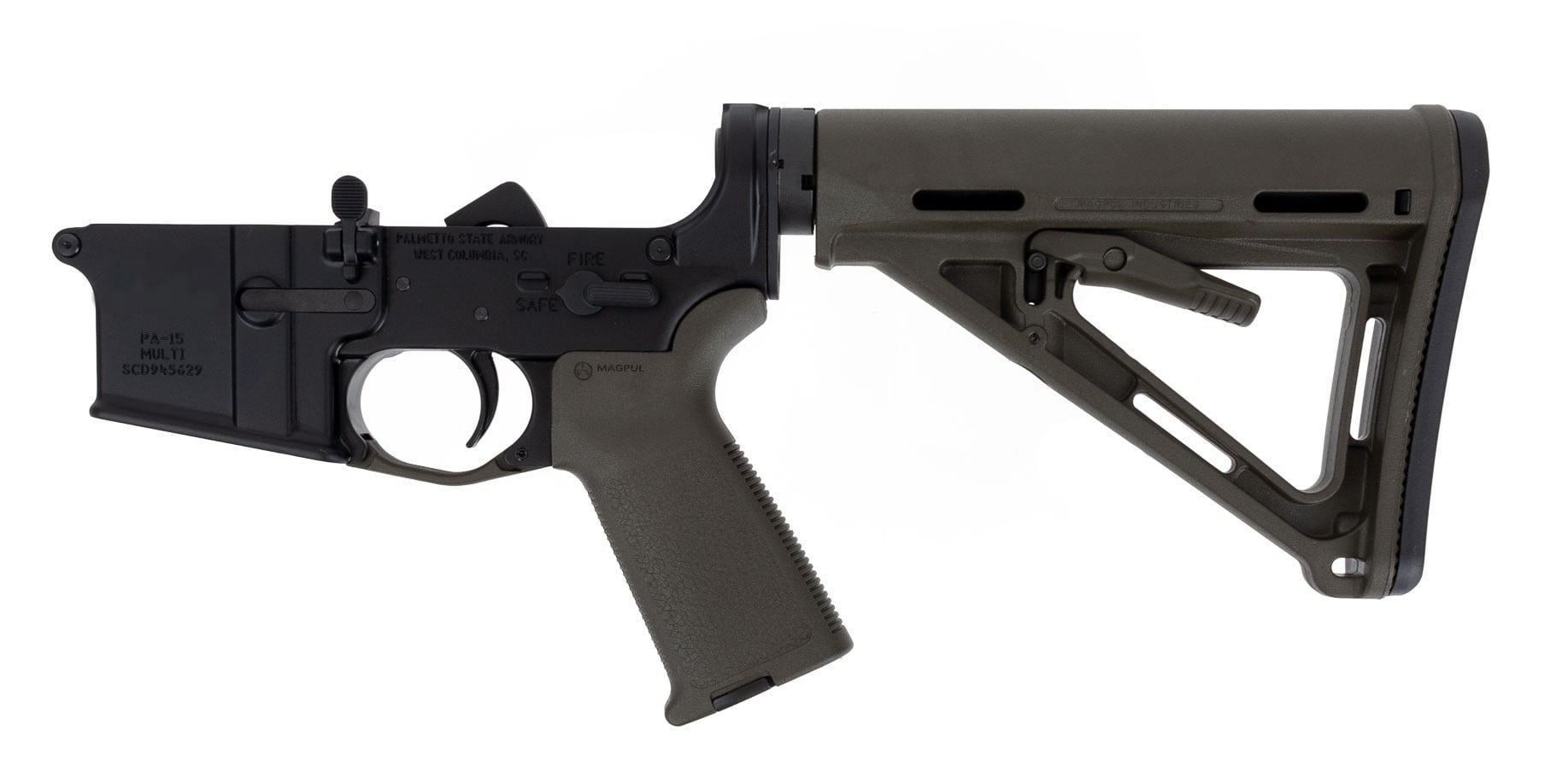 BLEM PSA AR-15 Complete MOE Stealth Lower, ODG - Palmetto State Armory