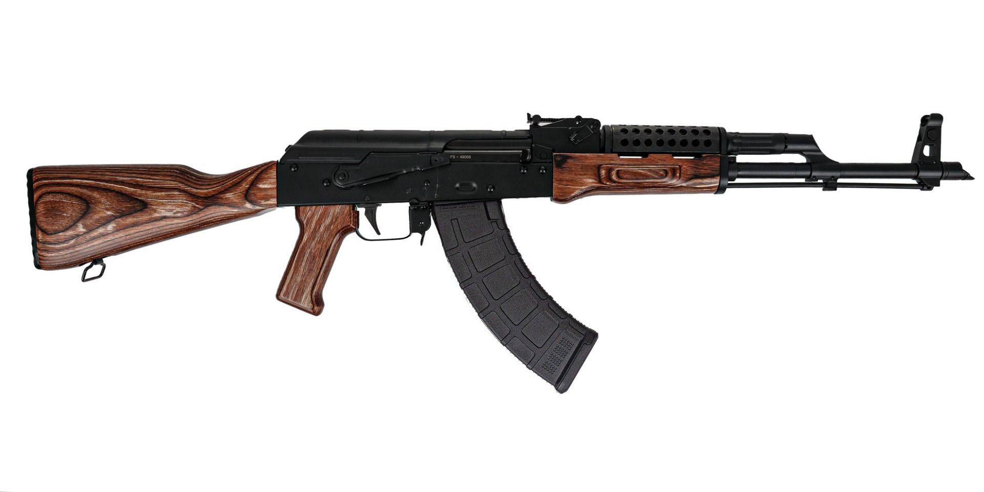 PSAK-47 GF5 Forged Classic Rifle with Cheese Grater Upper Handguard, Nutmeg - Palmetto State Armory