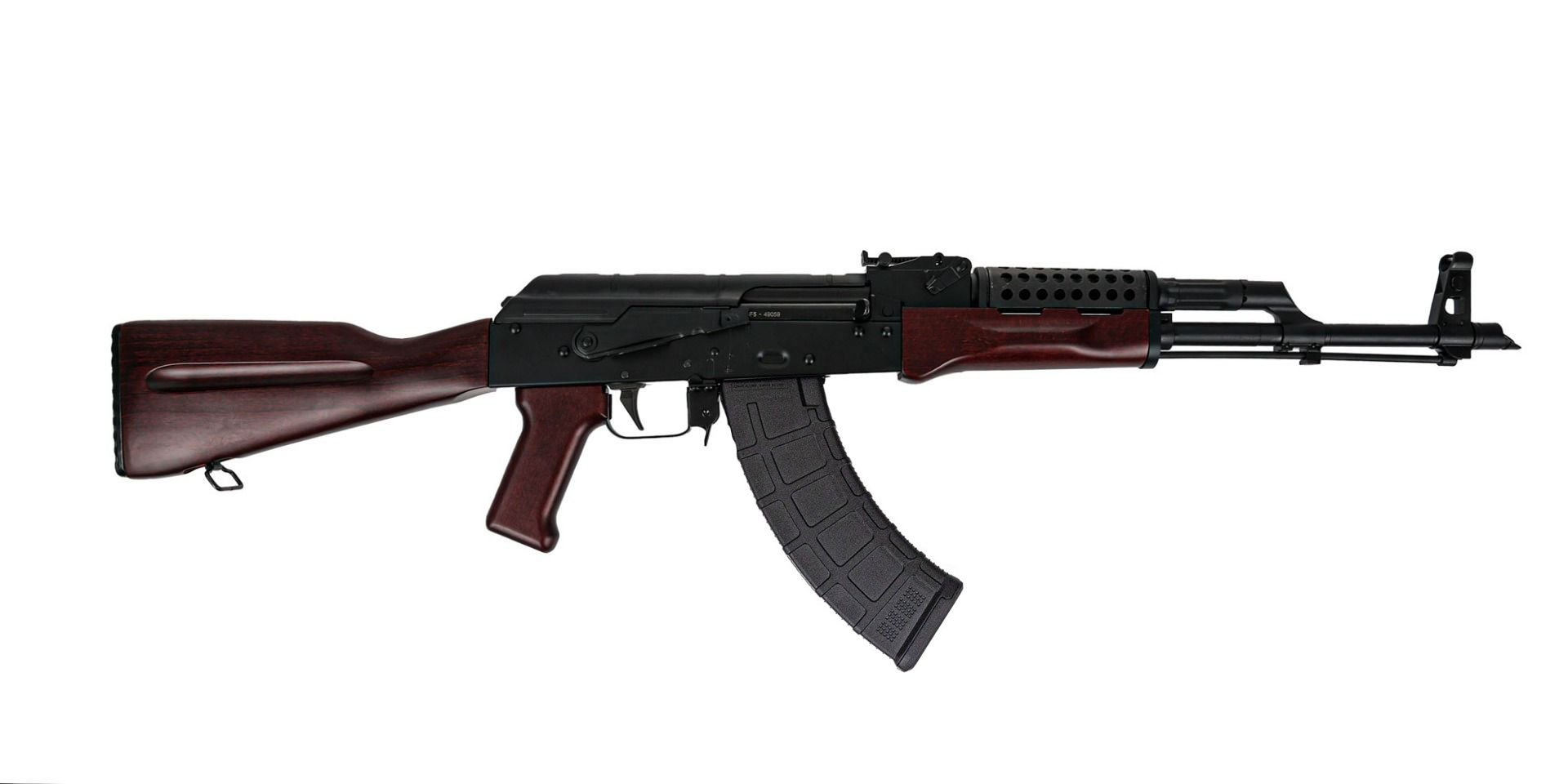 PSAK-47 GF5 Forged Classic Rifle with Cheese Grater, Redwood - Palmetto State Armory