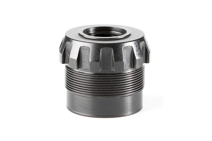Dead Air Ghost Fixed Mount, 1/2"-28 tpi, Black Cerakote - DA410 - Dead Air