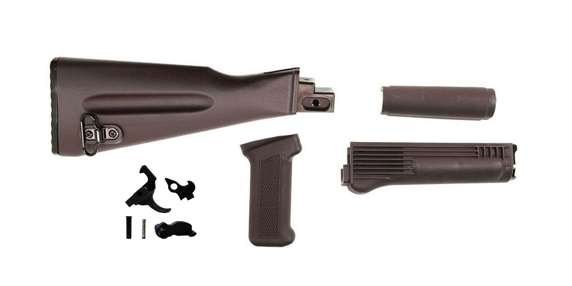 PSAK-47 Classic Plum Furniture Set w/ PSAK-47 Premium Single Hook Semi-Auto Fire Control Group