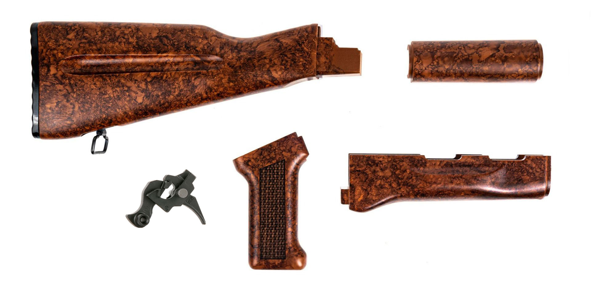 PSA AK Imitation "Bakelite" Furniture Set w/ PSA Custom ALG AKT-EL AK Single Stage Trigger
