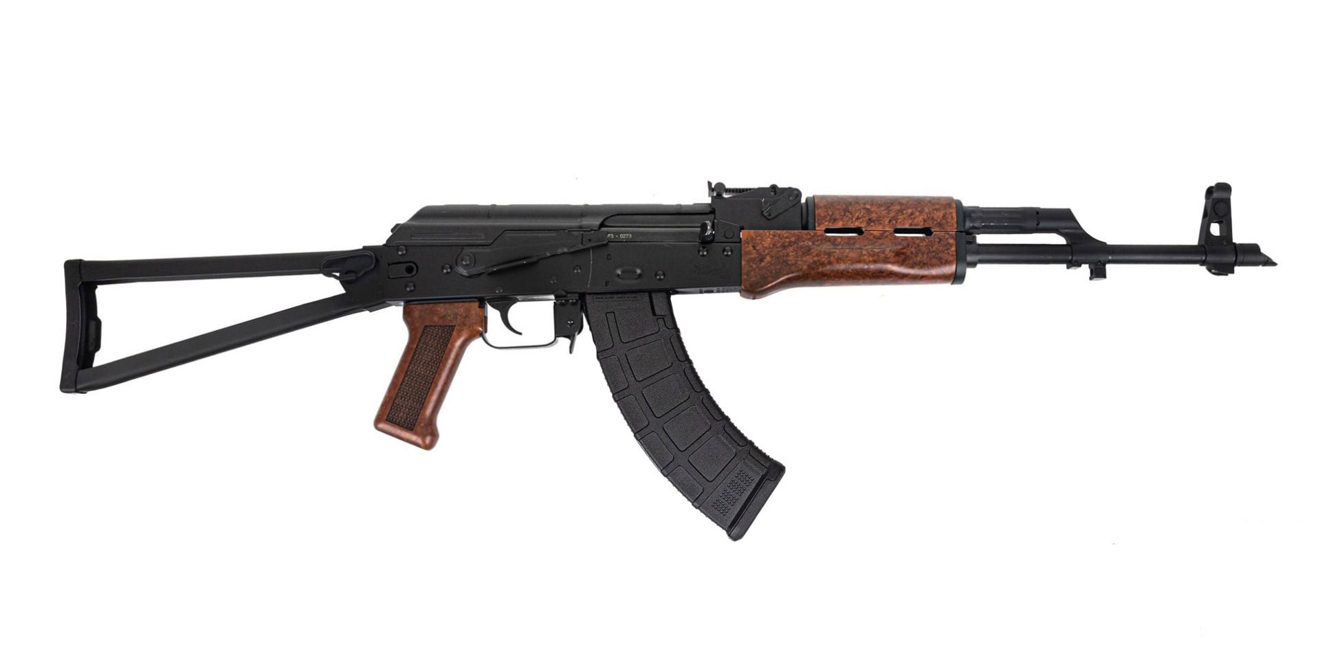 PSA AK-47 GF3 Forged Triangle Side Folding Rifle, Imitation "Bakelite" - Palmetto State Armory