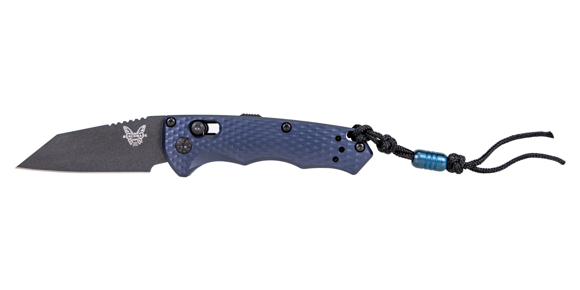 Benchmade Full Immunity Folding Wharncliffe Knife, Crater Blue - 2900BK - Benchmade