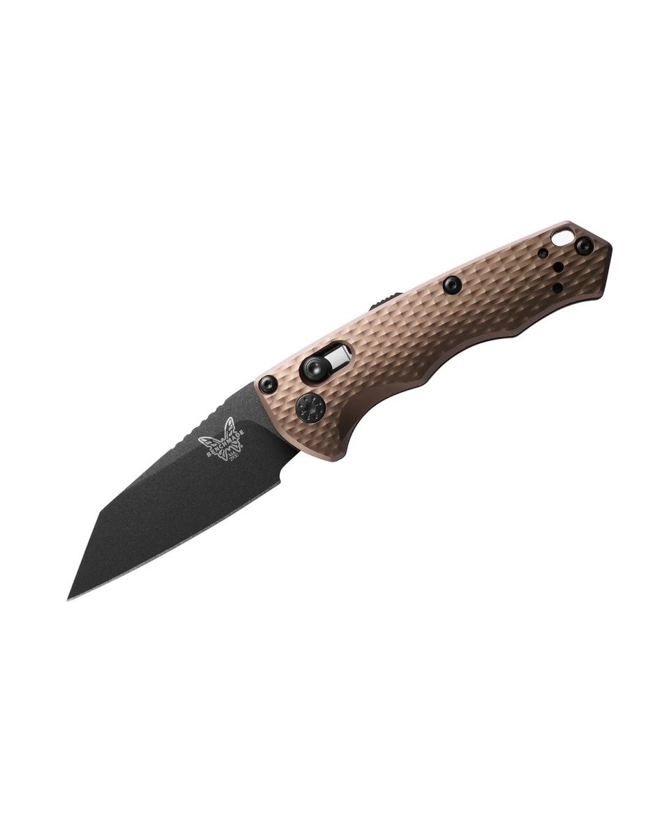Benchmade Auto Immunity Folding Wharncliffe Knife, Burnt Bronze - 2900BK-1 - Benchmade
