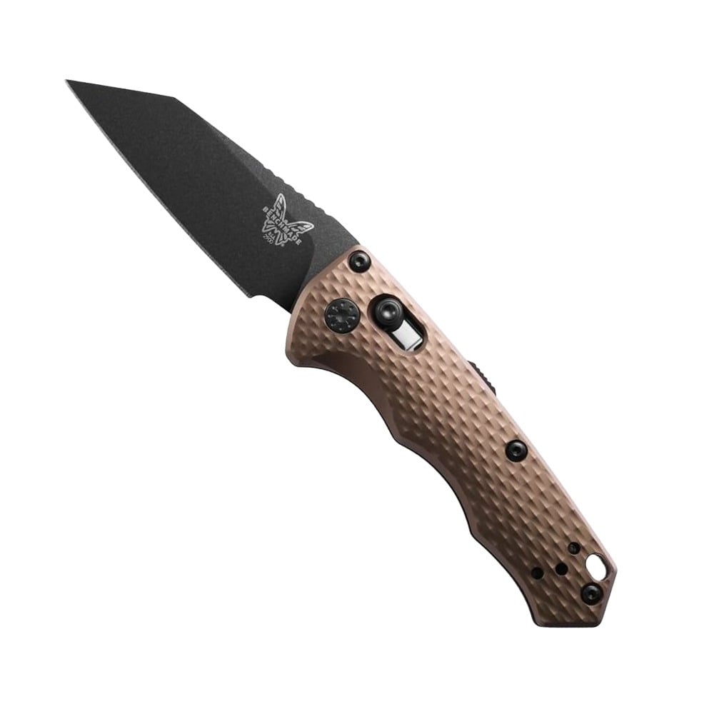 Benchmade Auto Immunity Folding Wharncliffe Knife, Burnt Bronze - 2900BK-1 - Benchmade