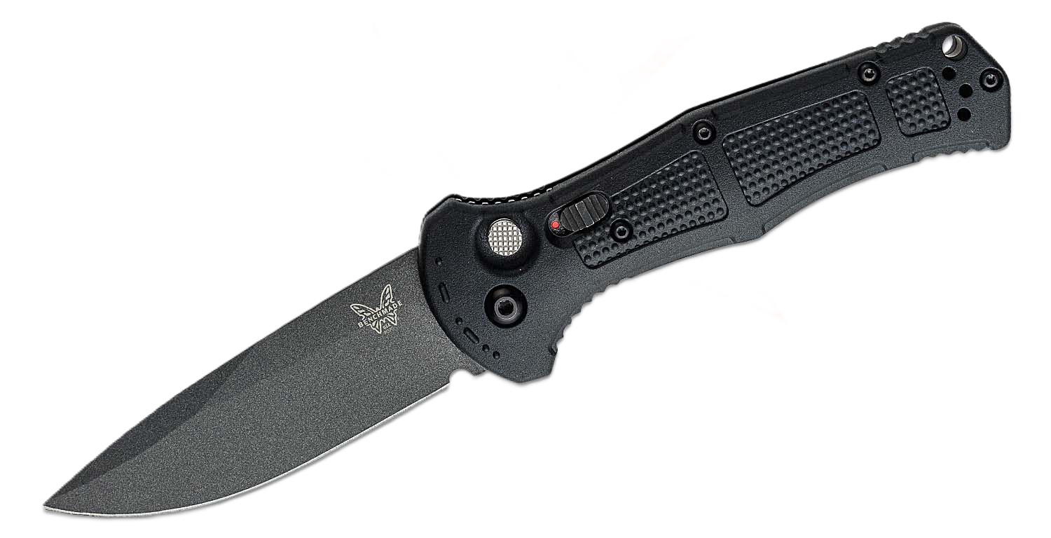 Benchmade Claymore Auto Folding Drop Point Knife, Black - 9070BK - Benchmade
