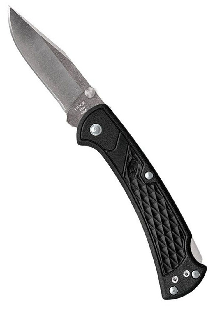 Buck 112 Slim Select Folding Drop Point Knife, Black - 0112BKS1-C