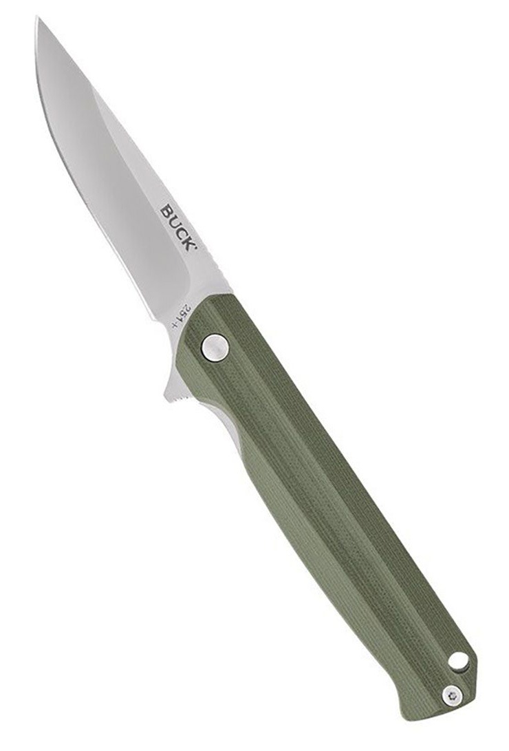Buck Knives Buck 251 Langford Folding Drop Point Knife, Green - 0251GRS-B