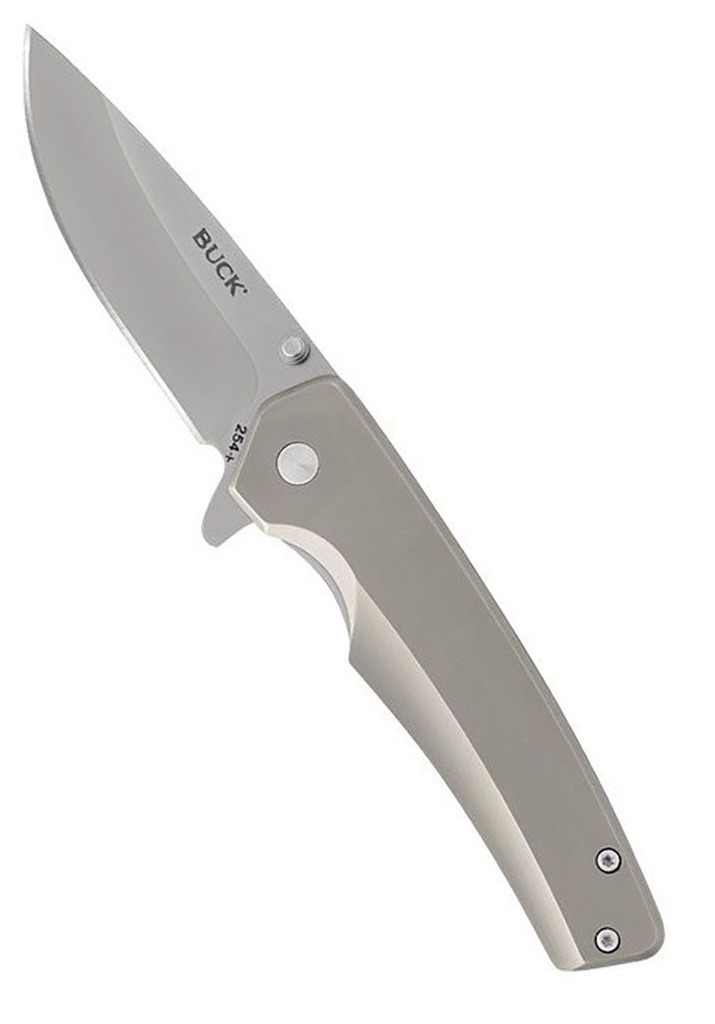 Buck Knives Buck Odessa Folding Drop Point Knife, Light Gray - 0254SSS-C
