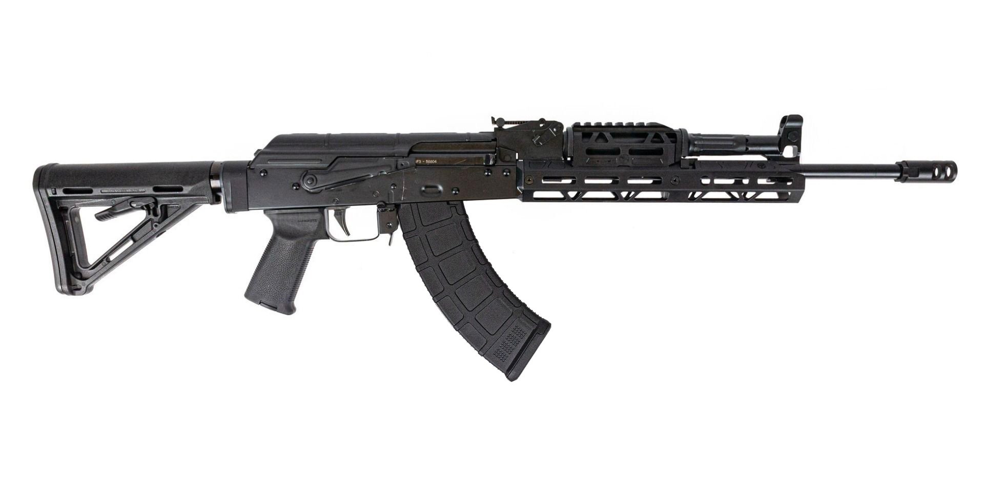 PSA AK-47 GF3-E with JL Billet Long Rail, M4 Stock, and ALG Trigger - Palmetto State Armory