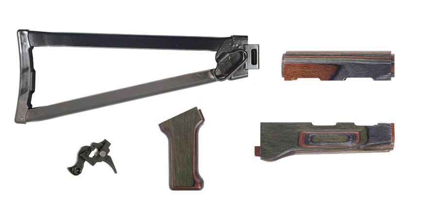PSA AK "Voodoo" Furniture set w/ Folding Stock and PSA Custom ALG AKT-EL AK Single Stage Trigger