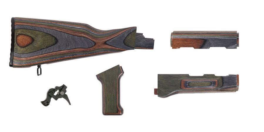 PSA AK "Voodoo" Furniture set w/ PSA Custom ALG AKT-EL AK Single Stage Trigger