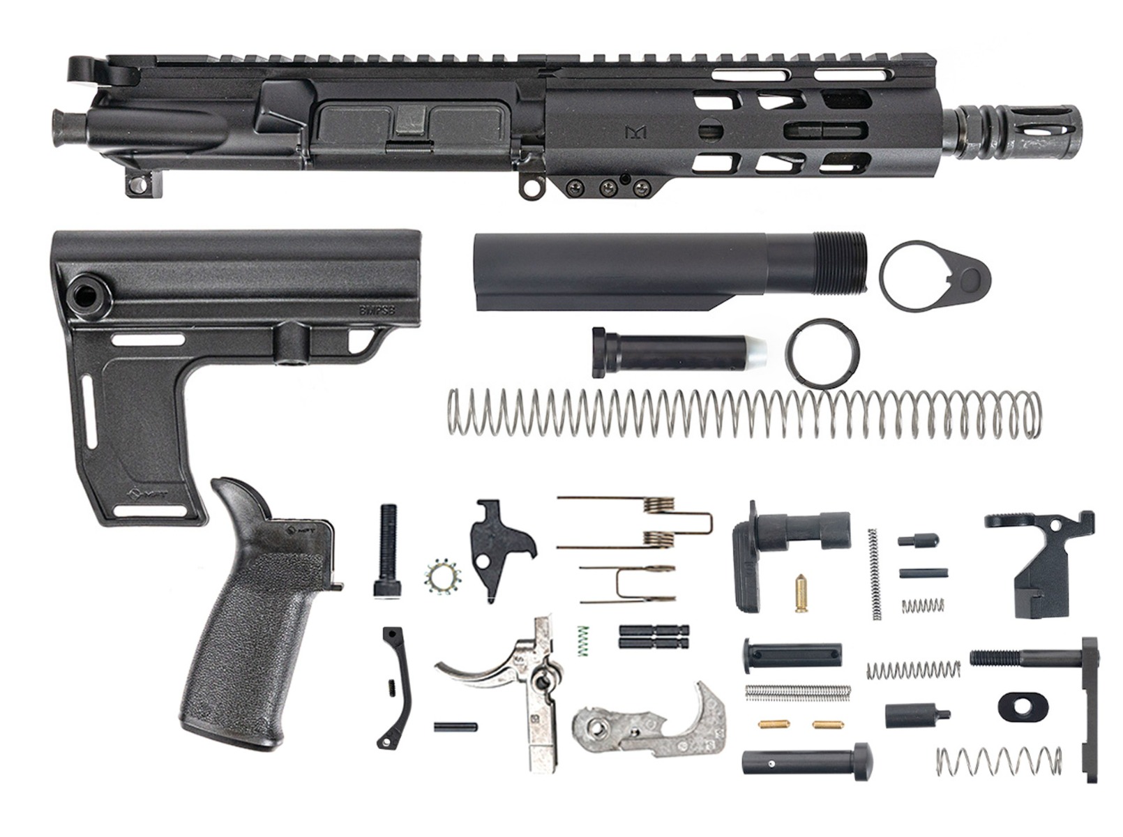 PSA 7" 5.56 1/7 Phosphate 6" M-Lok MFT EPT Battlelink Pistol Kit - Palmetto State Armory