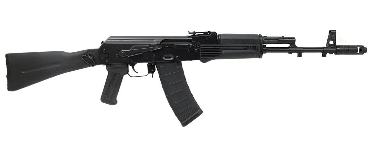 PSAK-74 Classic Polymer Side folding Rifle with Toolcraft Trunnion, Bolt, and Carrier, Black - Palmetto State Armory