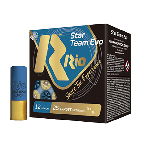 RIO Star Team Target 24 Light  2-3/4"  #7.5 7/8oz 12ga Ammo, 25rds - STT24LT75 - Rio