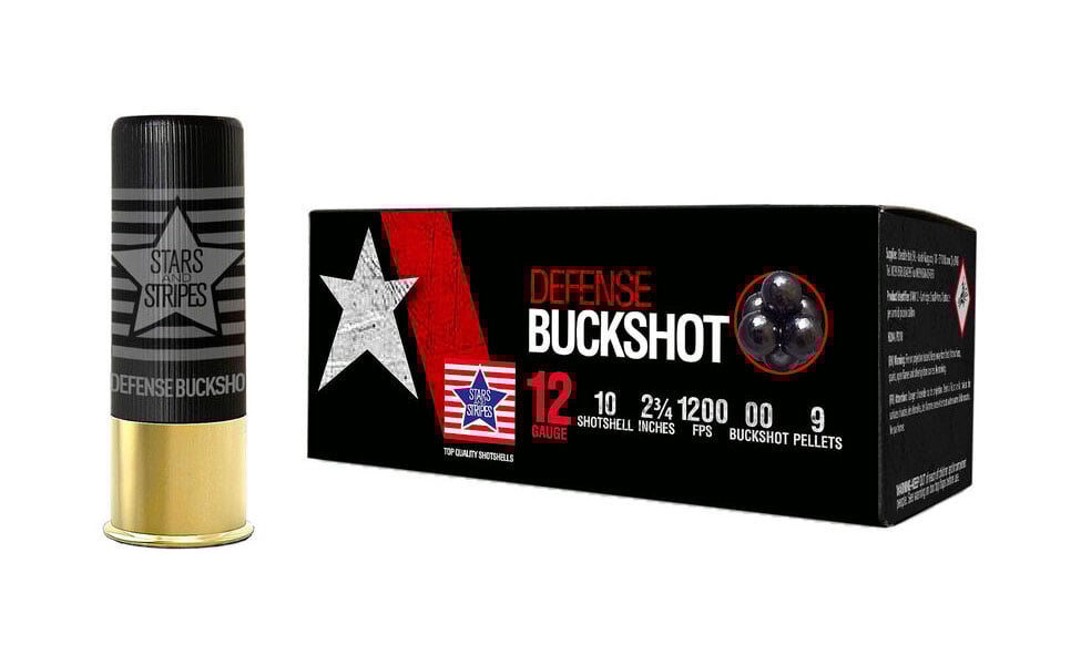 Prvi Partizan Stars and Stripes 2-3/4" 9 Pellet 00 12ga Buckshot, 10rds - CBuck9 - Prvi Partizan