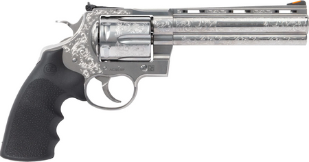 Colt Anaconda .44 Magnum 6" 6rd Revolver, Stainless Steel Engraved  - DAV-12446 - Colt
