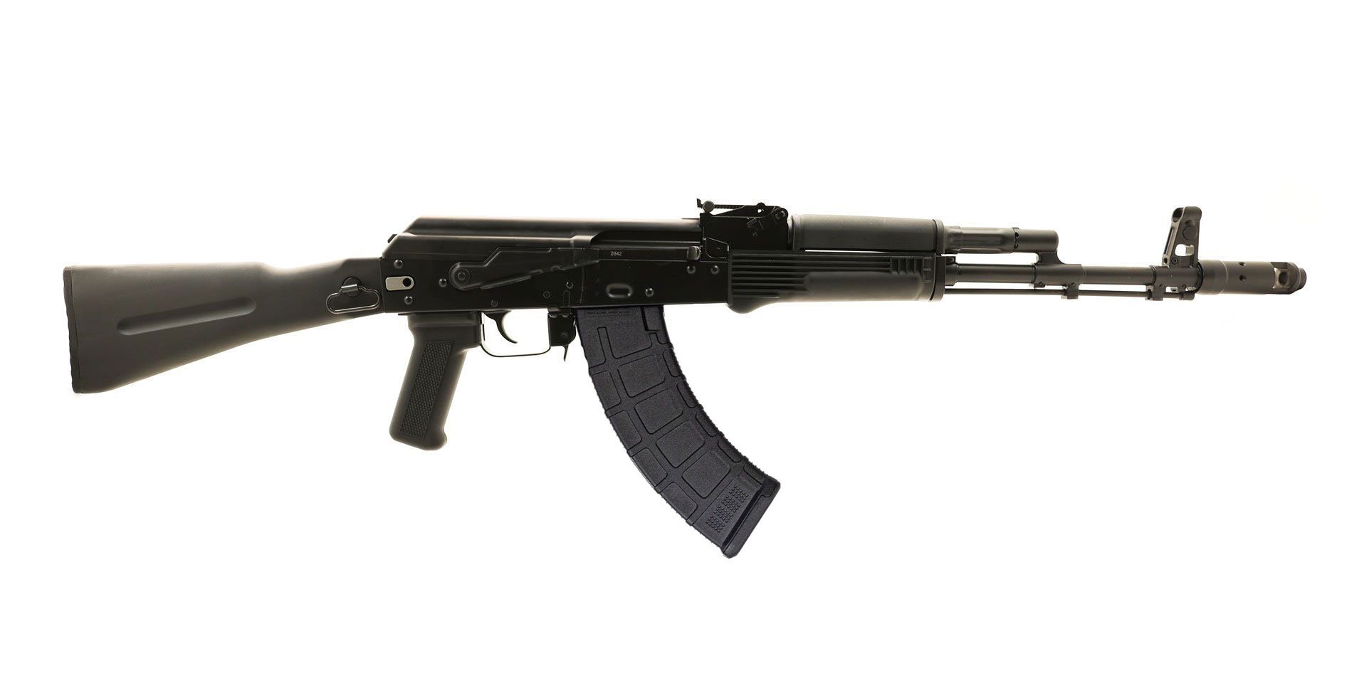 PSA AK-103 GF3 Forged Nitride Barrel Classic Side Folder Polymer Rifle, Black - Palmetto State Armory