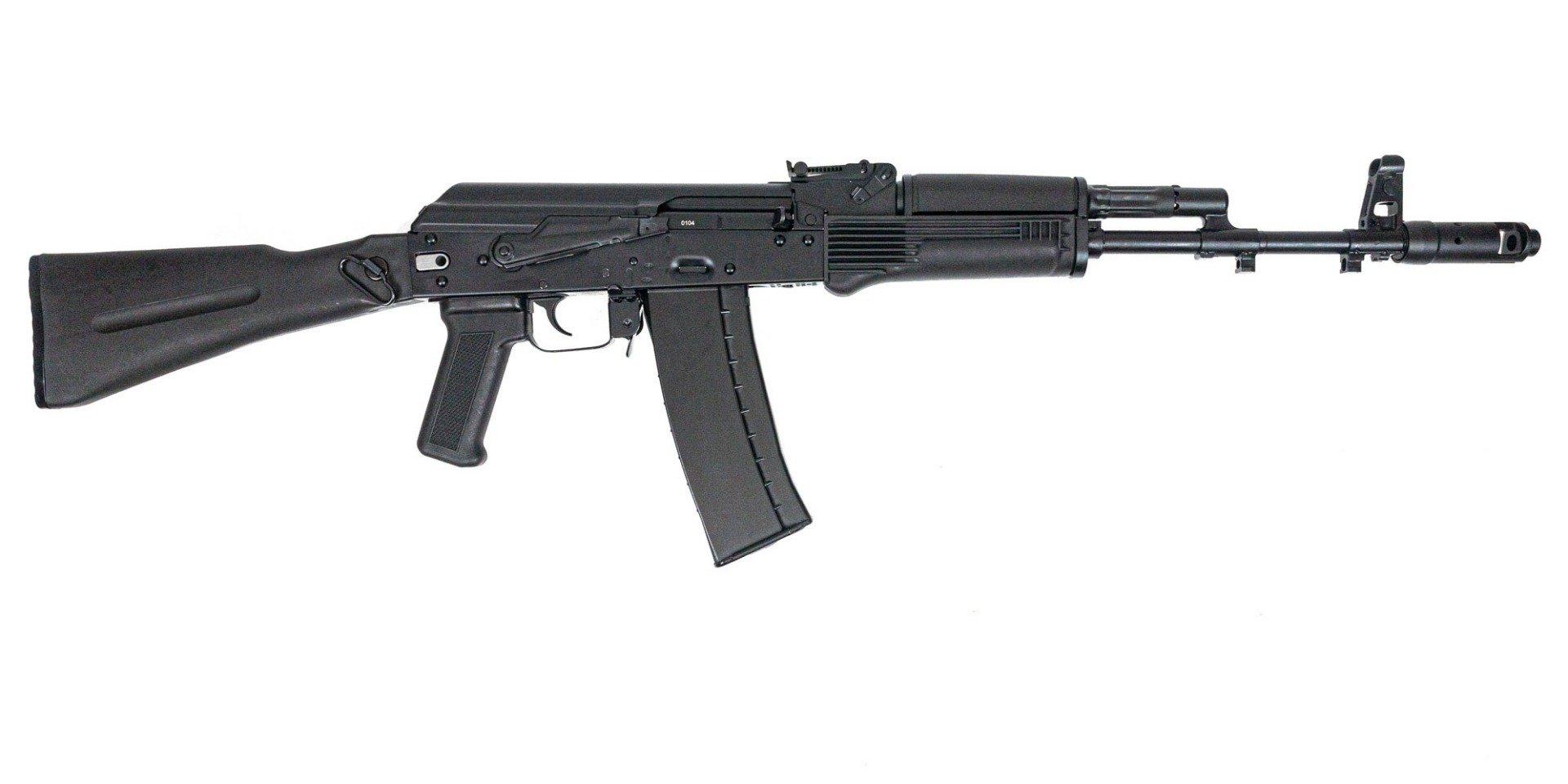 PSA AK-101 Forged Classic Polymer Side Folding Rifle with Toolcraft Trunnion, Bolt, and Carrier, Black - Palmetto State Armory