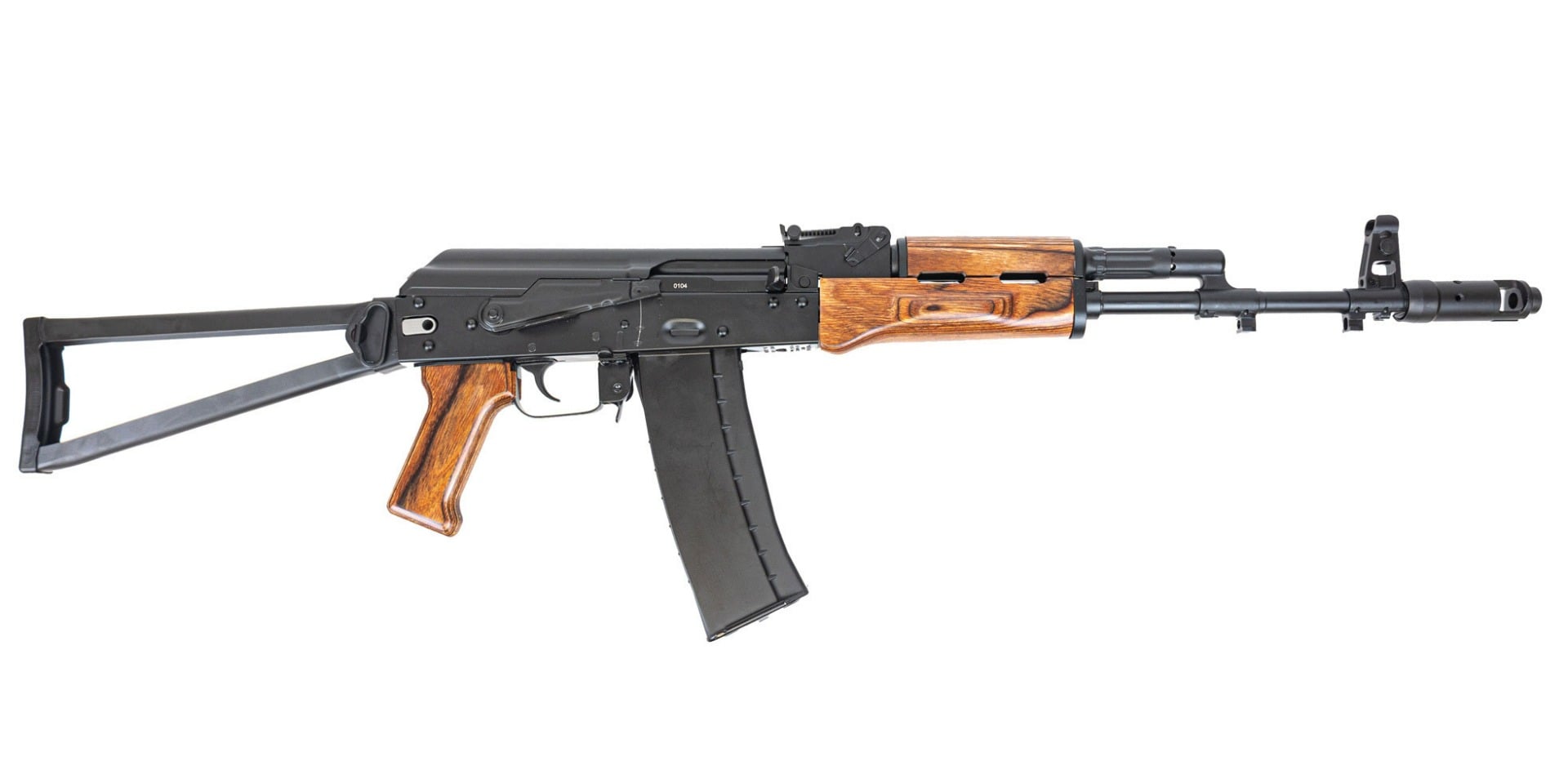 PSA AK-101 Forged Classic Triangle Side Folding Rifle with Toolcraft Trunnion, Bolt, and Carrier, Nutmeg - Palmetto State Armory