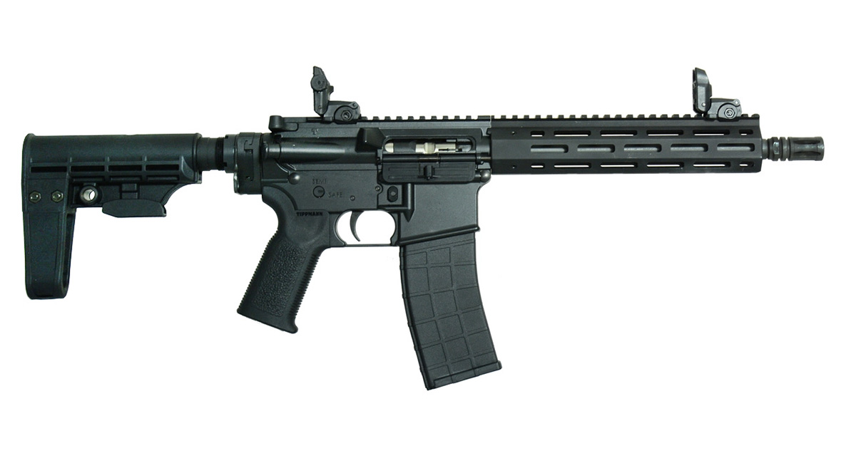 Tippmann Arms M4-22 Elite Bug Out .22 LR Pistol With T5 Brace, Black - A101125 - Tippmann Arms