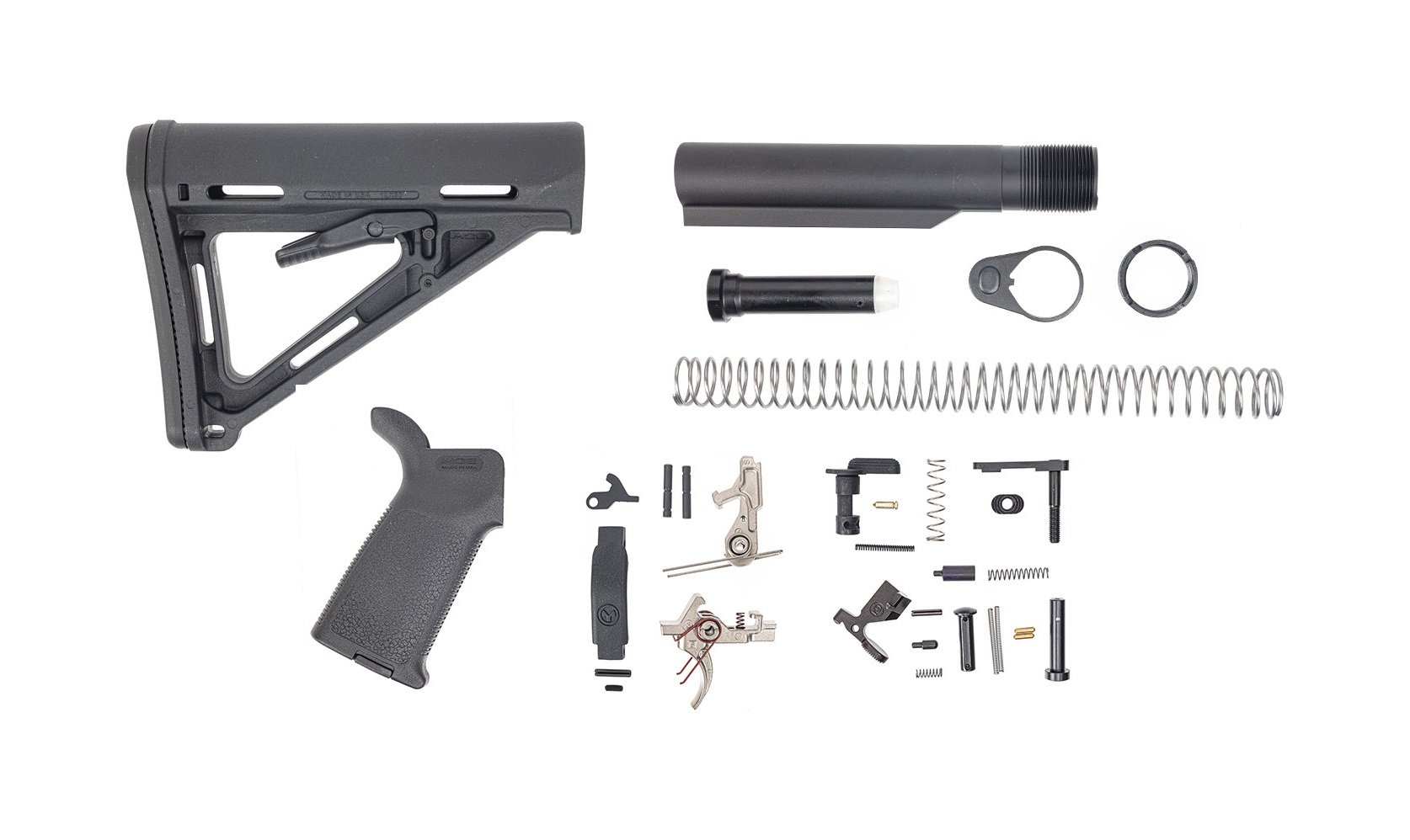 PSA AR15 MOE 2-Stage Lower Build Kit, Black - Palmetto State Armory