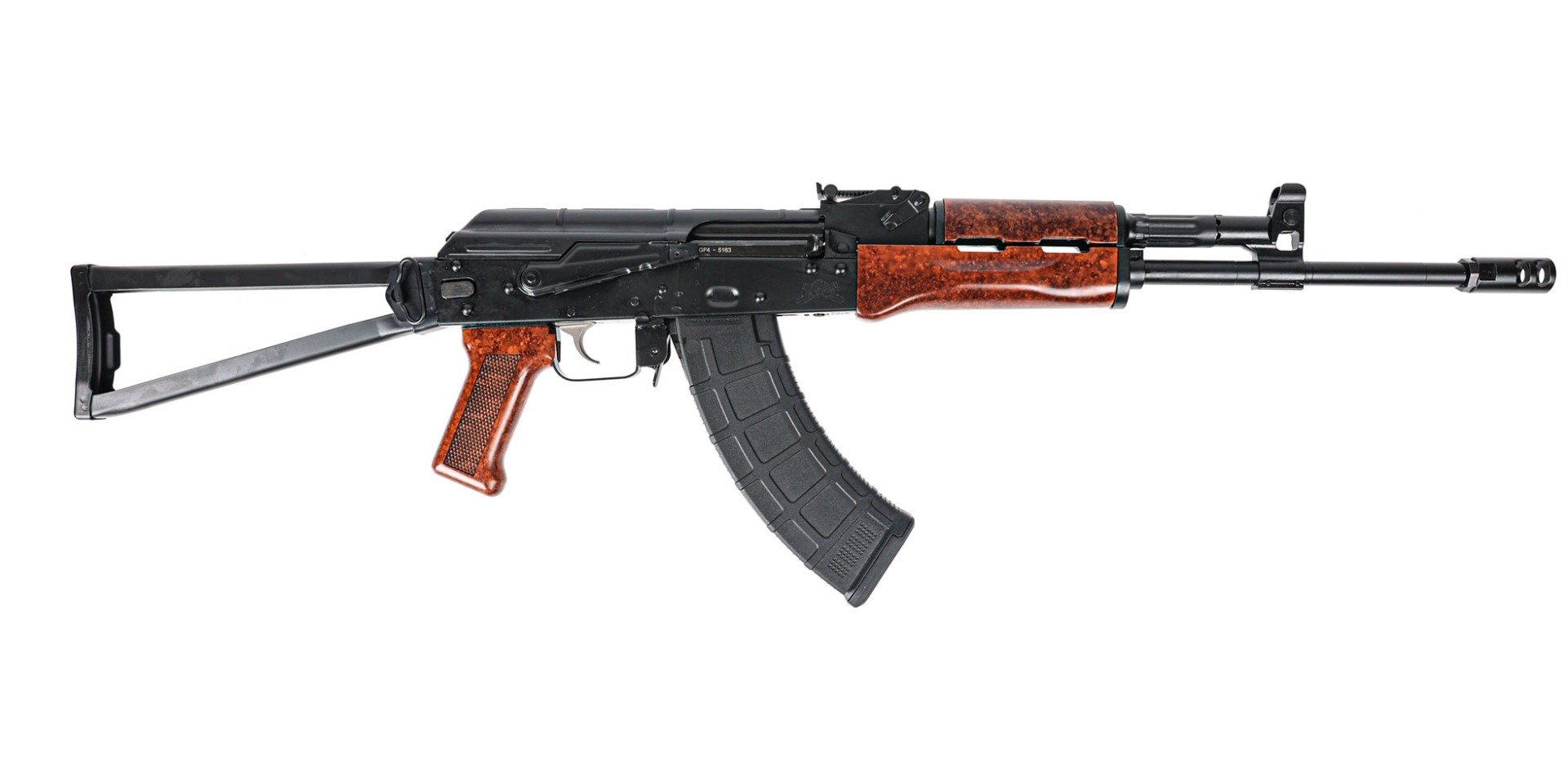 PSAK-47 GF4 Forged Triangle Side Folding Rifle, Imitation "Bakelite" - Palmetto State Armory