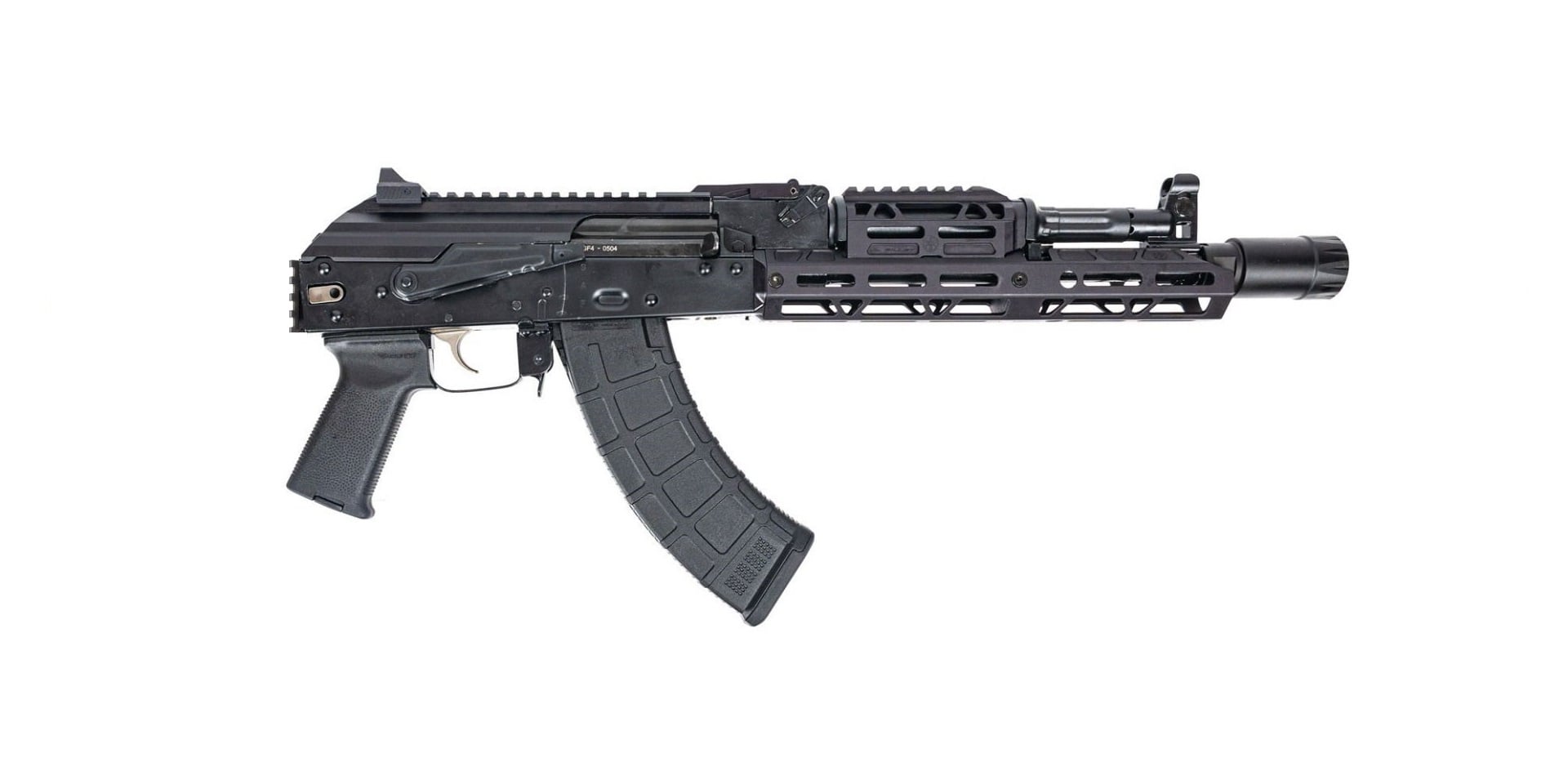 PSA GF4 AK-104 Picatinny Pistol w/ Hinged Dust Cover, JL Billet Rail, and CHF CL Barrel, Black - Palmetto State Armory