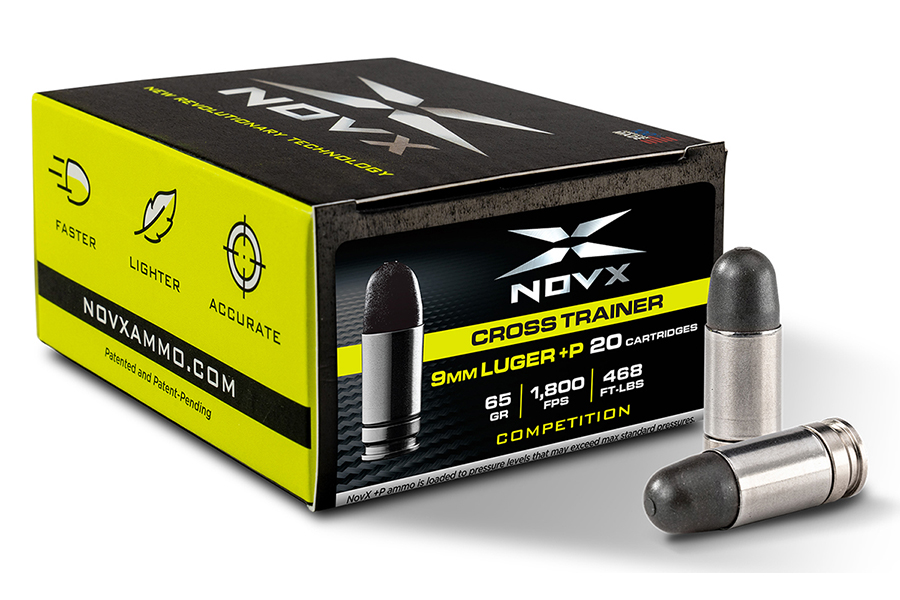 NOVX Cross Trainer Competition 65 gr 9mm Luger +P Ammo, 20rds - 9CTCPSS-20 - Novx