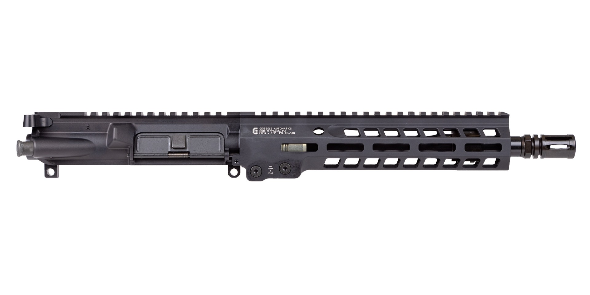 PSA 10.5" Carbine-Length .223 Wylde 1/8 Nitride, Geissele 9.5" MK14 M-Lok  Upper With BCG & CH - Palmetto State Armory