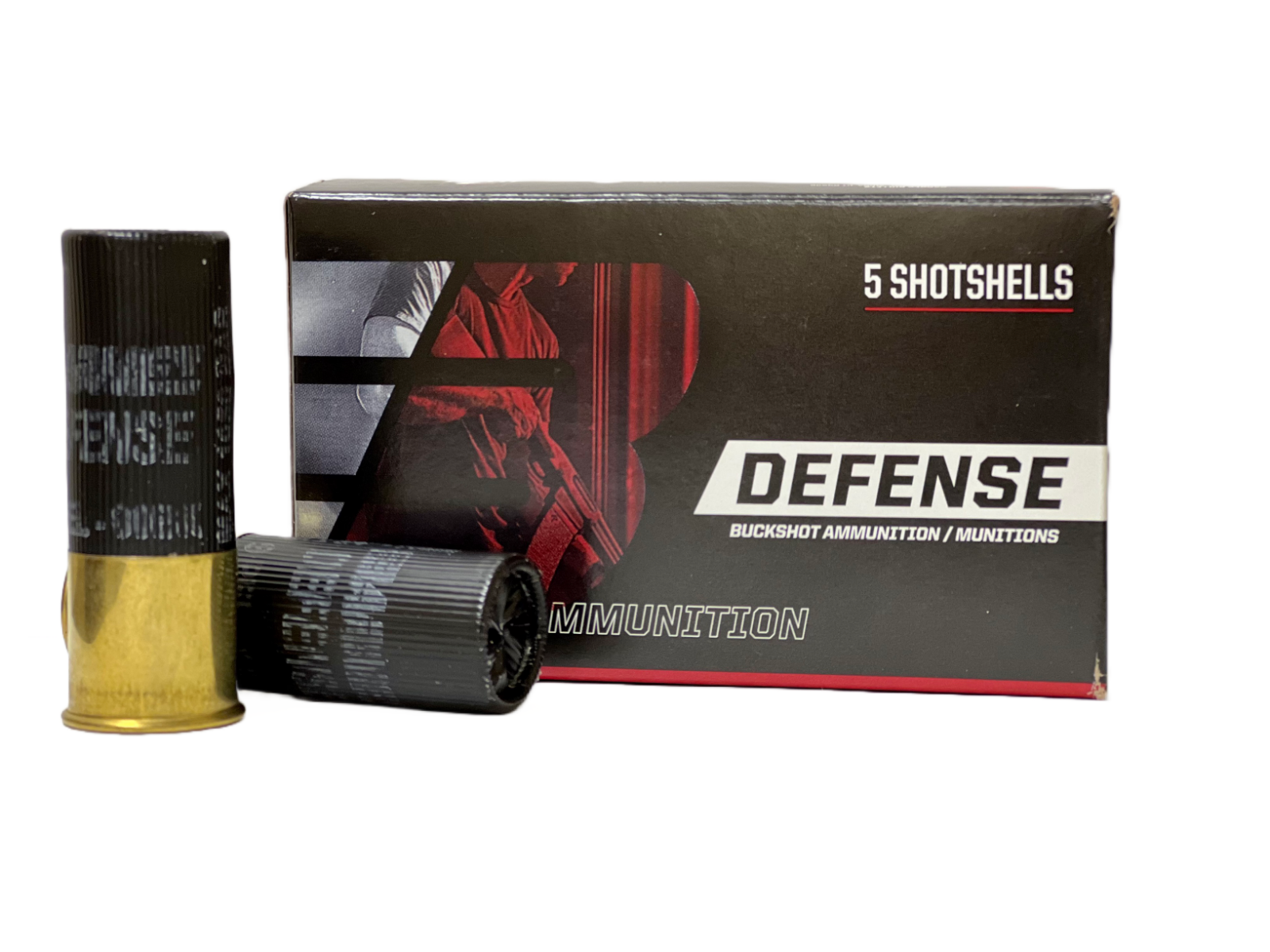 Barnes Defense Buckshot 12 Gauge 2-3/4" Ammo, 5rds - BDS12G01 - Barnes
