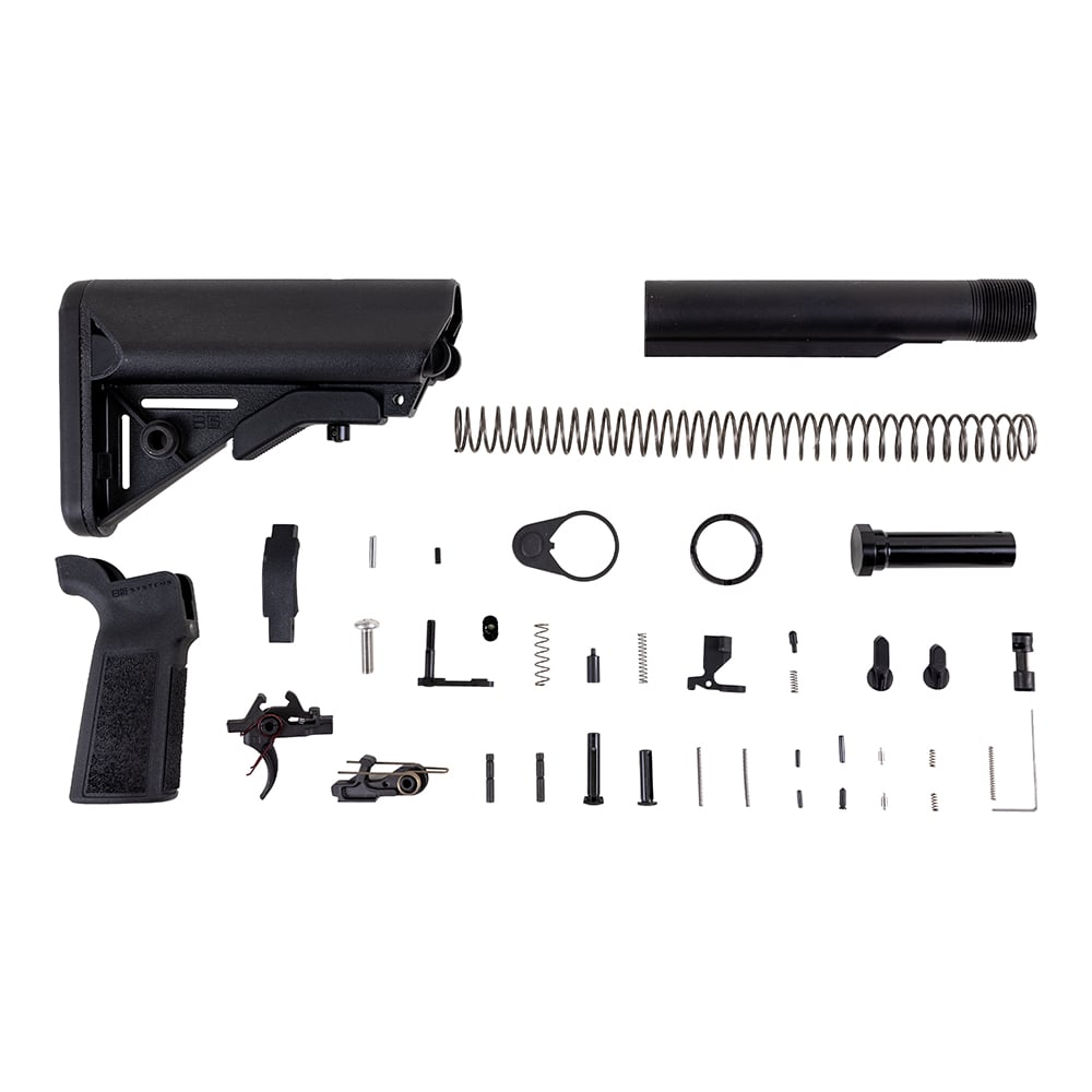 PSA Sabre-15 Lower Build Kit with Sabre Stock and Grip, Black - Palmetto State Armory