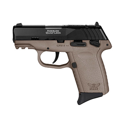 SCCY CPX-1 9mm Pistol 3.1" 10rd, Black/FDE- CPX1CBDERDRG3 - Sccy