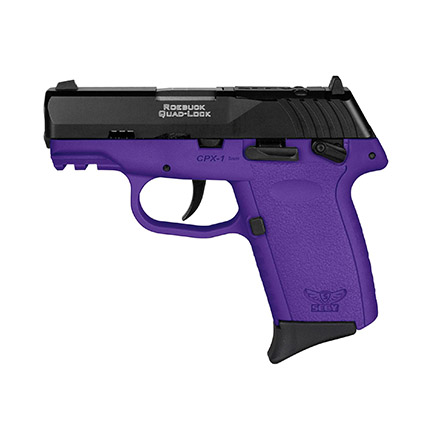 SCCY CPX-1 9mm Pistol 3.1" 10rd, Black/Purple - CPX1CBDERDRG3 - Sccy