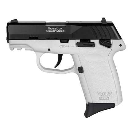 SCCY CPX-1 9mm Pistol 3.1" 10rd, Black/White - CPX1CBWTG3 - Sccy