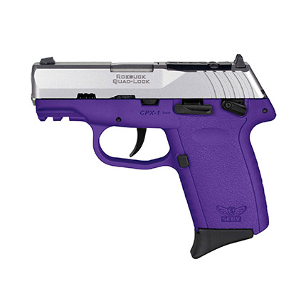 SCCY CPX-1 9mm Pistol 3.1" 10rd, SS/Purple - CPX1TTPURDRG3 - Sccy