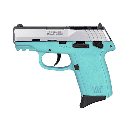 SCCY CPX-1 9mm Pistol 3.1" 10rd, SS/Aqua - CPX1TTSBRDRG3 - Sccy