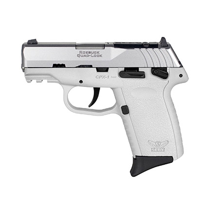 SCCY CPX-1 9mm Pistol 3.1" 10rd, SS/White - CPX1TTWTRDRG6 - Sccy
