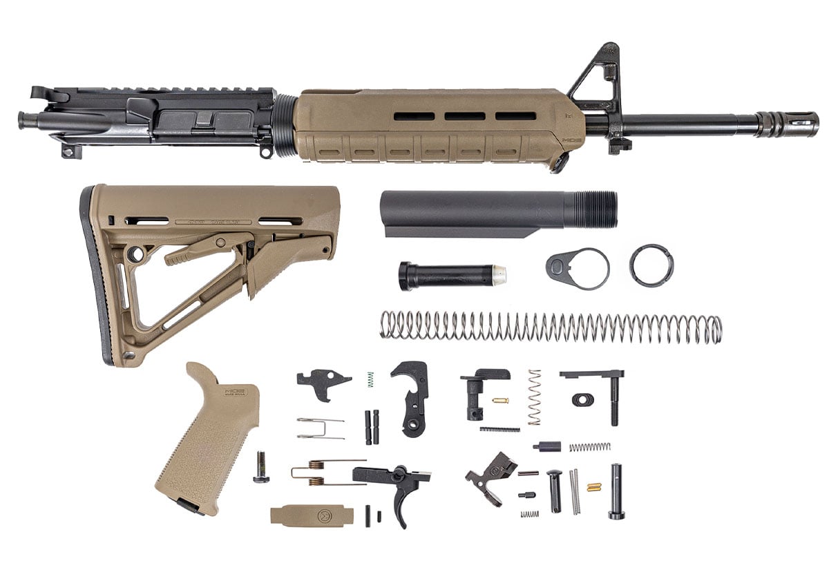 PSA 16" Midlength 5.56 NATO 1:7 Nitride MOE CTR FDE Rifle Kit