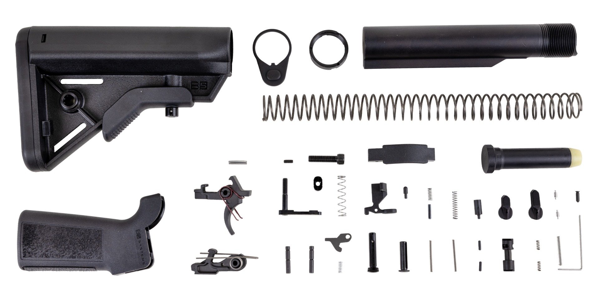 PSA Sabre-15 Lower Build Kit with B5 Bravo Stock and B5 Grip, Black