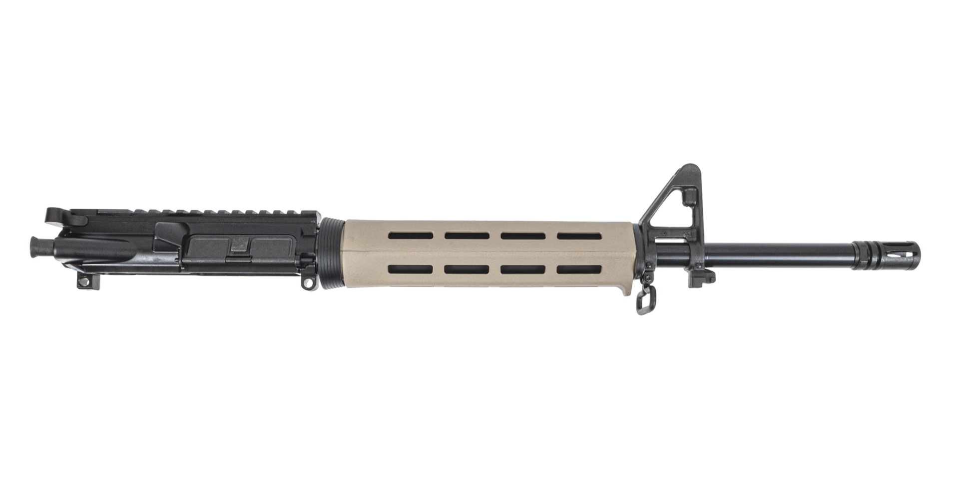 PSA 16" Mid-Length 5.56 NATO 1:7 Nitride B5 MLOK Midlength Handguard Upper with BCG & CH, FDE - Palmetto State Armory