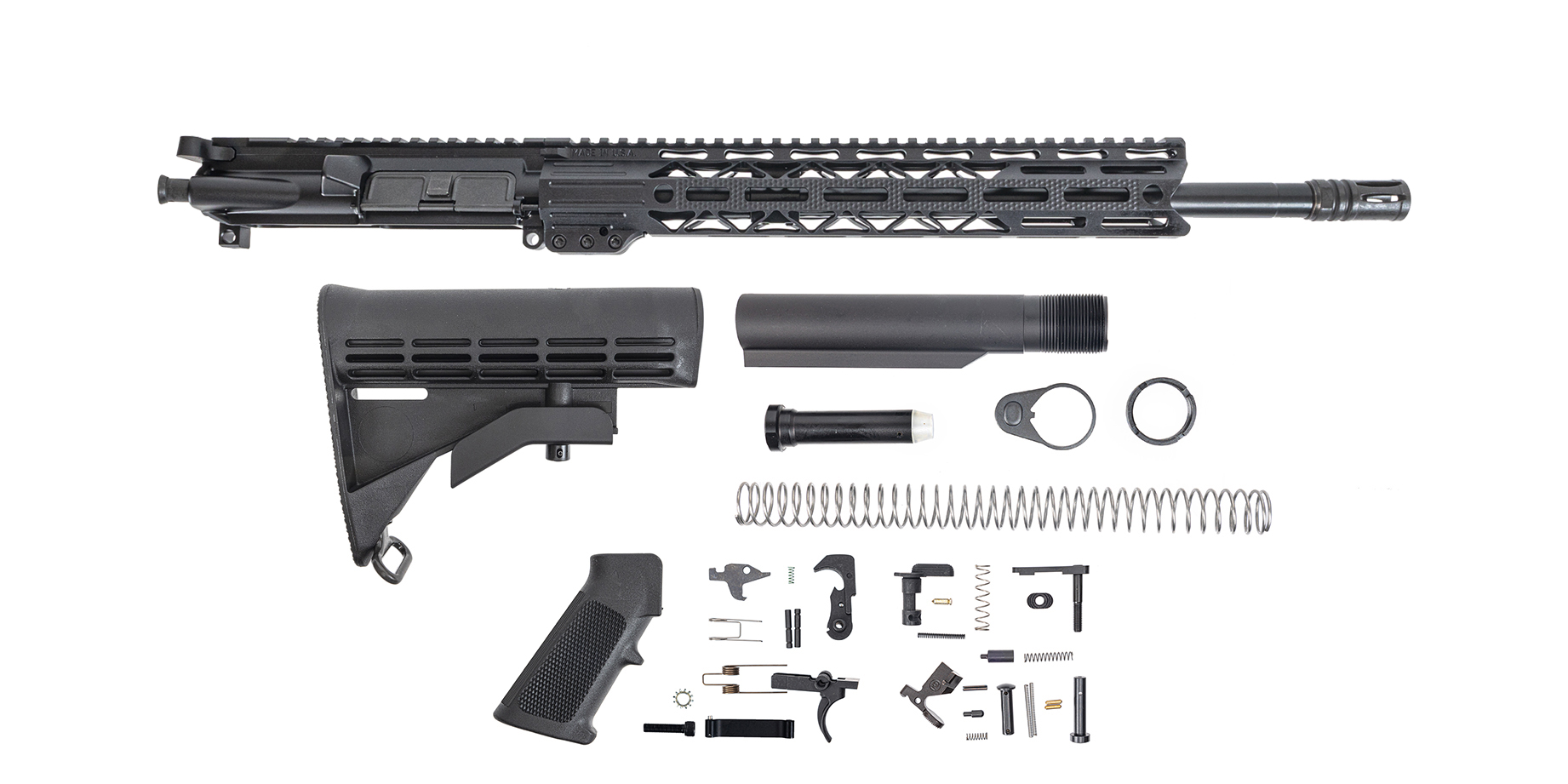 PSA 16" 300AAC Blackout Pistol-Length 1/8 Nitride 13.5" Lightweight M-Lok Freedom Rifle Kit - Palmetto State Armory