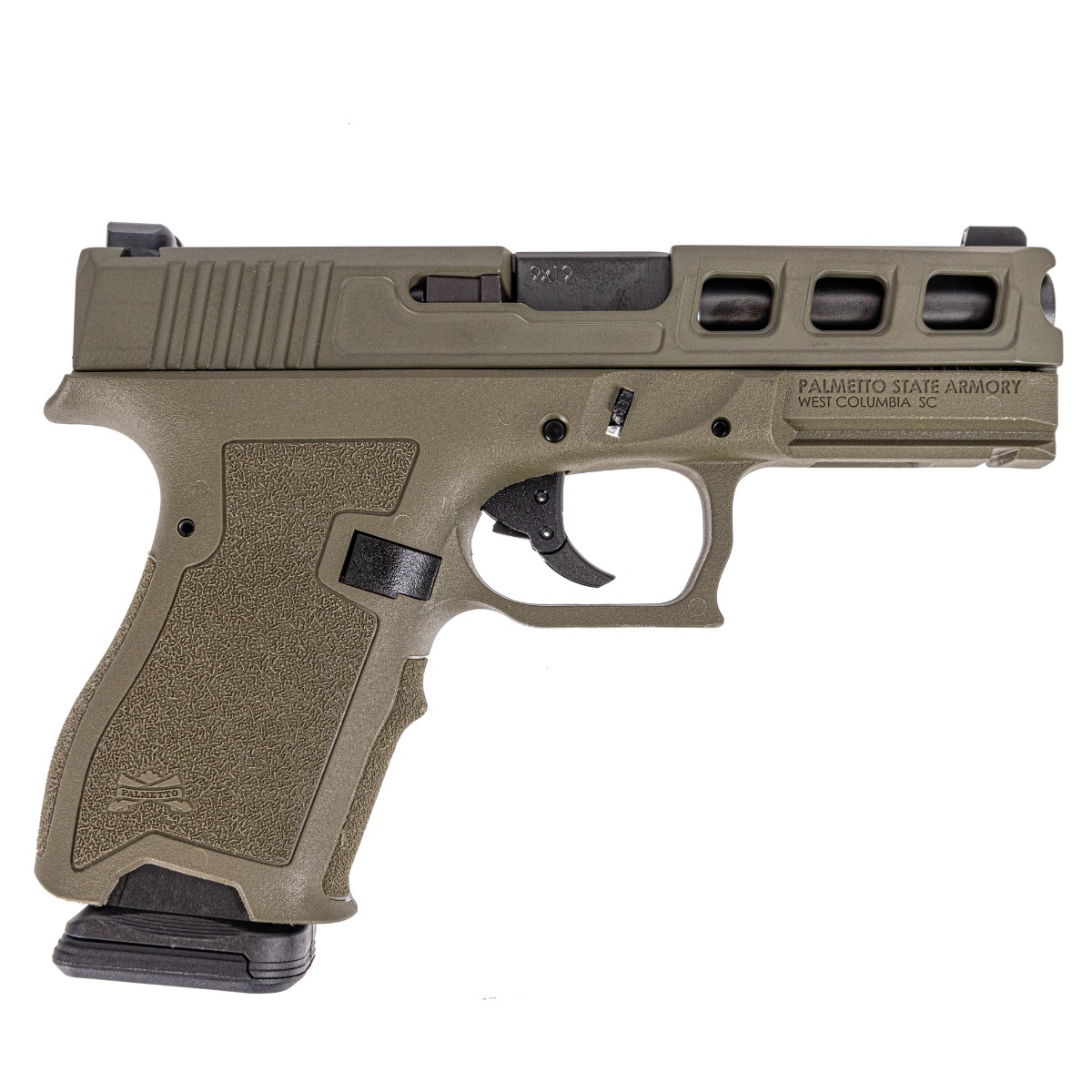 PSA Dagger Compact 9mm Pistol With SW3 Extreme Carry Cut & Non-Threaded Barrel, SniperGreen - Palmetto State Armory