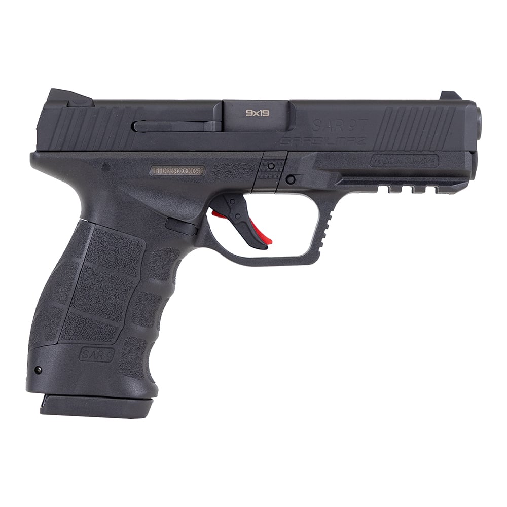 SAR SAR9T 9mm 4.4" 17rd Pistol, Black - SAR9TBL - Sar Usa